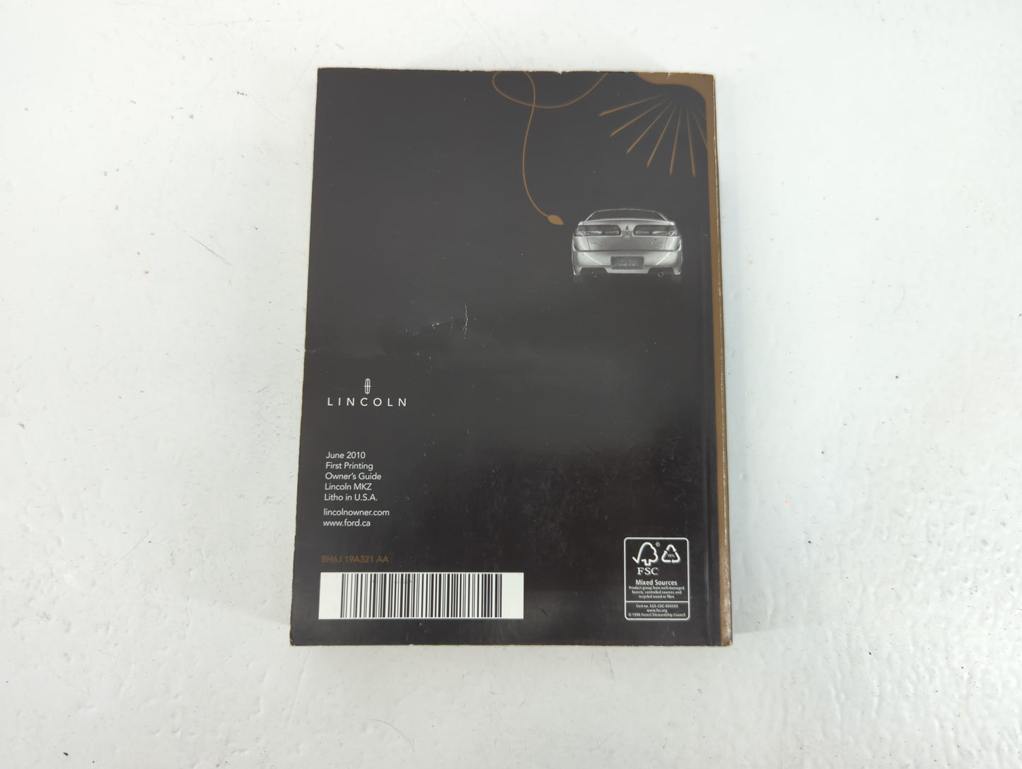 2011 Lincoln Mkz Owners Manual Book Guide P/N:BH6J 19A321 AA OEM Used Auto Parts - Oemusedautoparts1.com