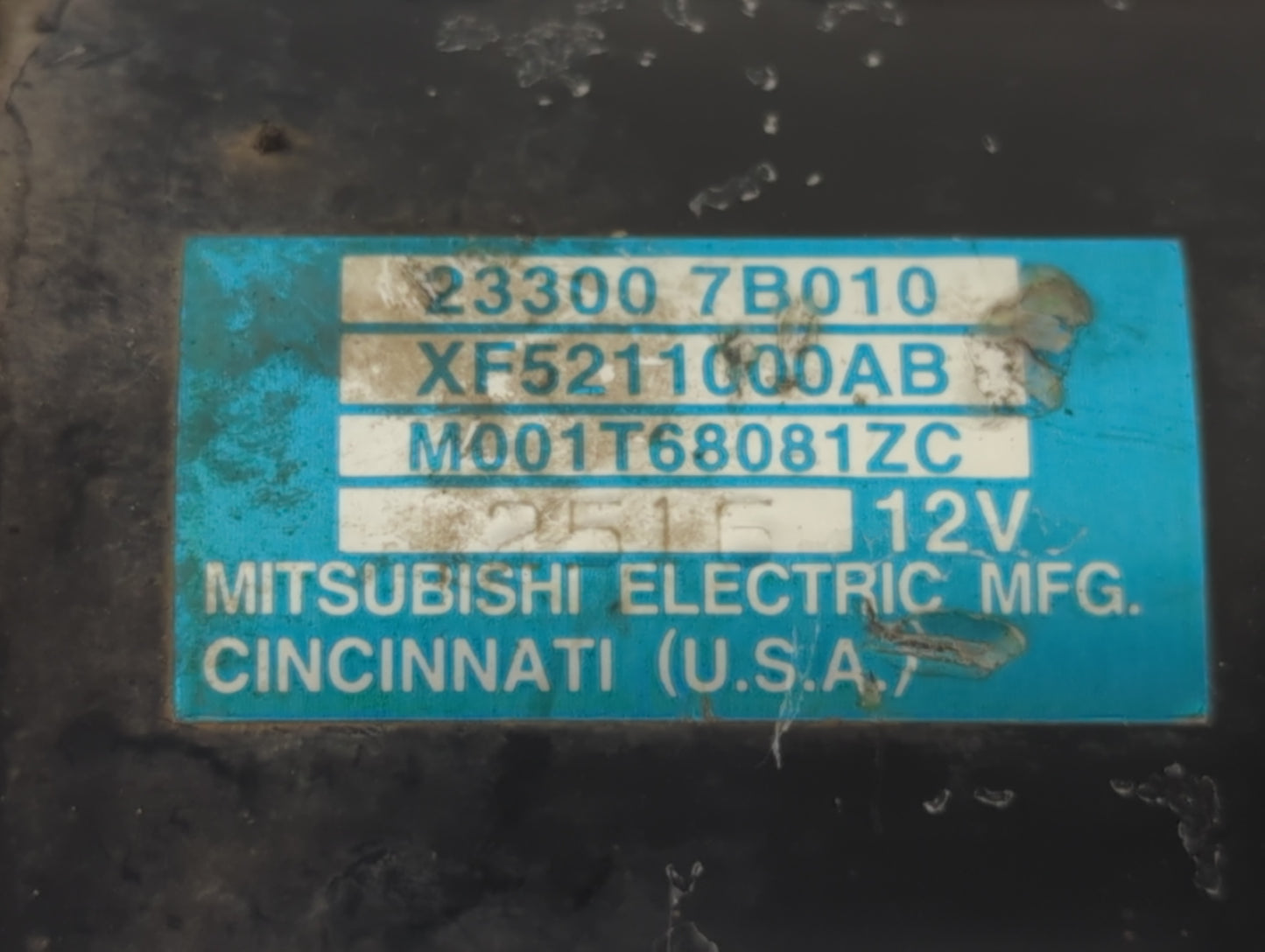 1999-2002 Nissan Quest Car Starter Motor Solenoid OEM P/N:23300 7B010 Fits Fits 1999 2000 2001 2002 OEM Used Auto Parts - Oemusedautoparts1.com
