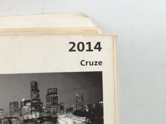 2014 Chevrolet Cruze Owners Manual Book Guide P/N:22895907 B OEM Used Auto Parts