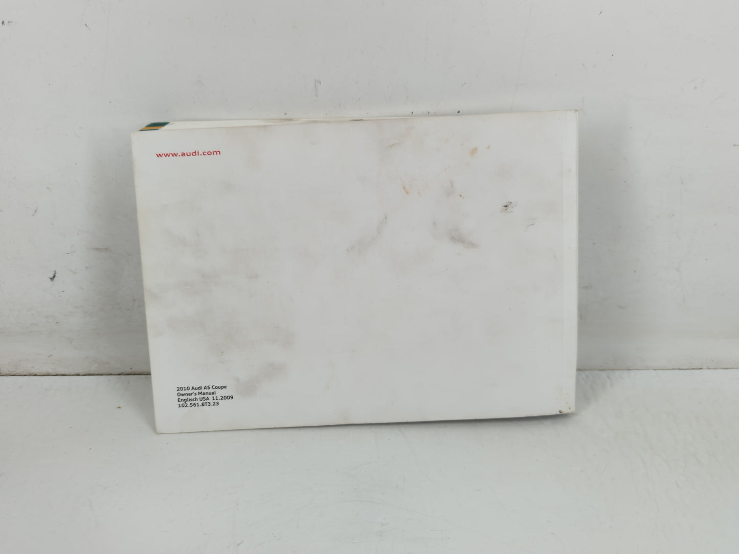 2010 Audi A5 Owners Manual Book Guide P/N:1025618T323 OEM Used Auto Parts - Oemusedautoparts1.com