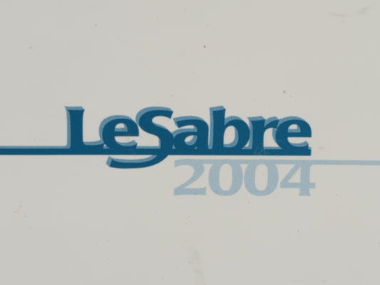 2004 Buick Lesabre Owners Manual Book Guide P/N:25755773 A OEM Used Auto Parts