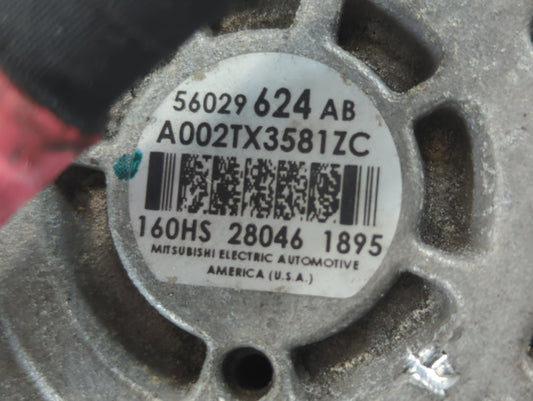 2015-2022 Ram Promaster City Alternator Replacement Generator Charging Assembly Engine OEM P/N:A002TX3581 56029624AB Fits OEM Used Auto Parts