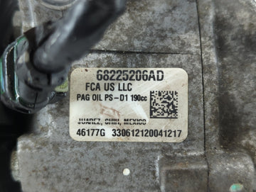 2020-2022 Chrysler Voyager Air Conditioning A/c Ac Compressor Oem