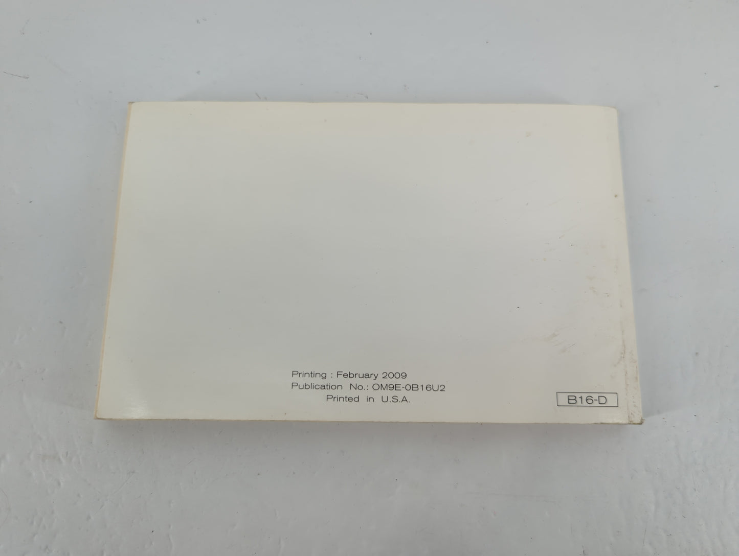 2009 Nissan Sentra Owners Manual Book Guide P/N:0M9E-0B16U2 OEM Used Auto Parts - Oemusedautoparts1.com