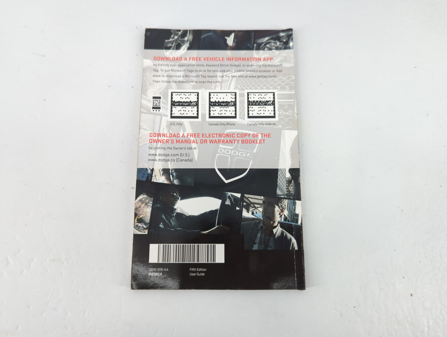 2013 Dodge Avenger Owners Manual Book Guide P/N:13041-926-AA OEM Used Auto Parts - Oemusedautoparts1.com