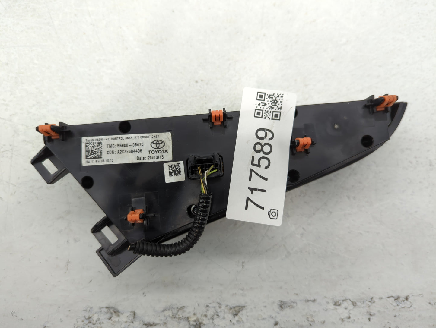 2018-2022 Toyota Camry Climate Control Module Temperature AC/Heater Replacement P/N:55900-06470 Fits Fits 2018 2019 2020 2021 2022 OEM Used Auto Parts - Oemusedautoparts1.com