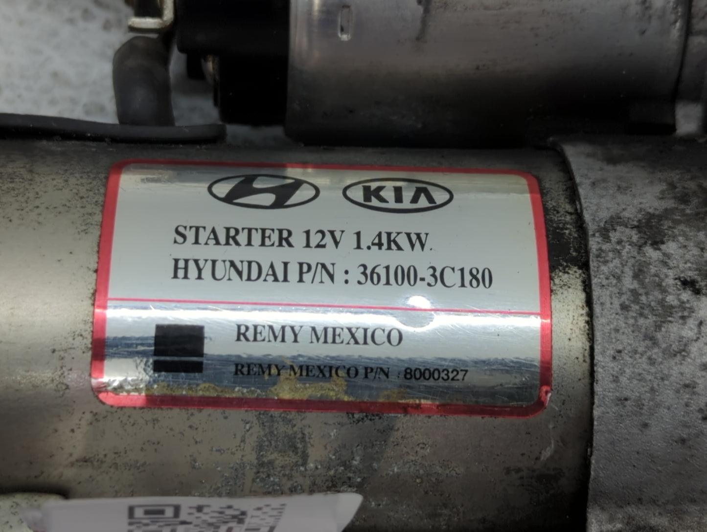 2011 Hyundai Santa Fe Car Starter Motor Solenoid OEM P/N:36100-3C180 Fits OEM Used Auto Parts - Oemusedautoparts1.com