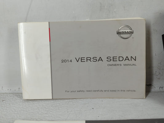 2014 Nissan Versa Owners Manual Book Guide OEM Used Auto Parts