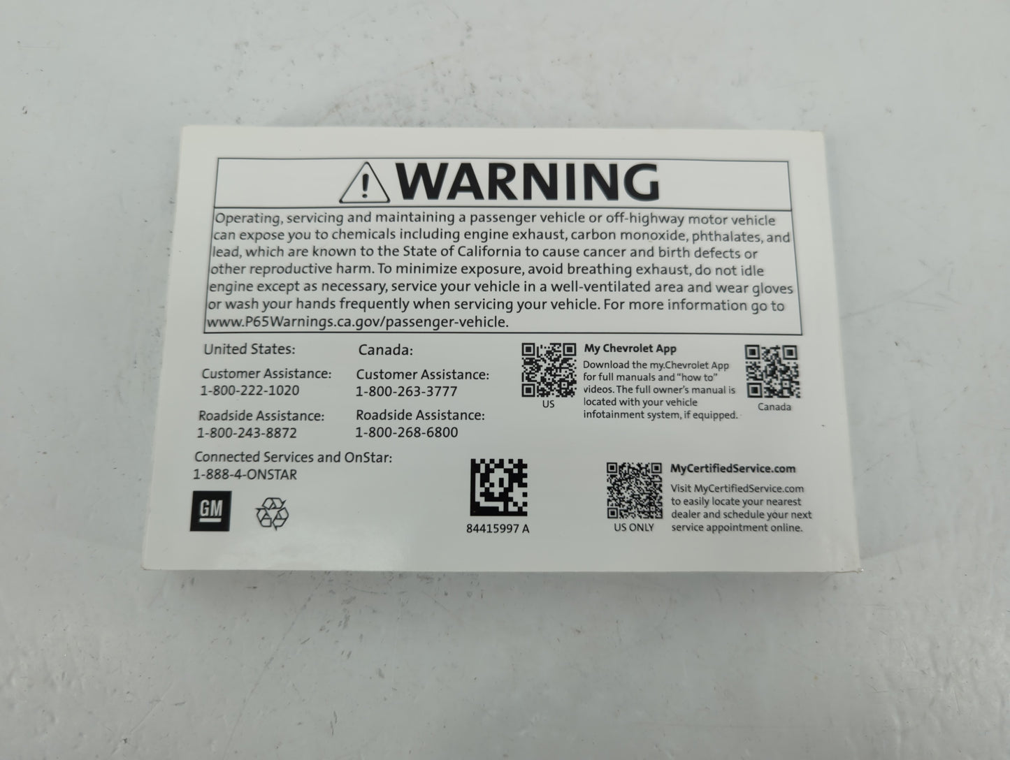 2021 Chevrolet Traverse Owners Manual Book Guide P/N:84415997 A OEM Used Auto Parts - Oemusedautoparts1.com