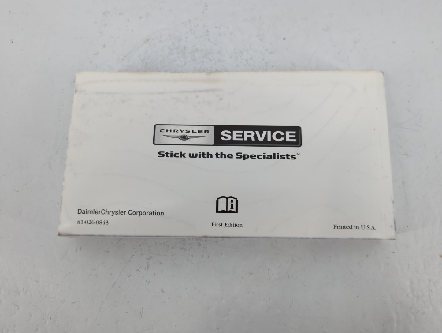 2008 Chrysler 300 Owners Manual Book Guide P/N:81-026-0843 OEM Used Auto Parts - Oemusedautoparts1.com