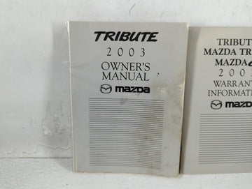 2003 Mazda Tribute Owners Manual Book Guide P/N:9999-95-014C-03 OEM Used Auto Parts