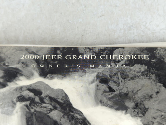 2000 Jeep Grand Cherokee Owners Manual Book Guide P/N:81-326-0054 OEM Used Auto Parts