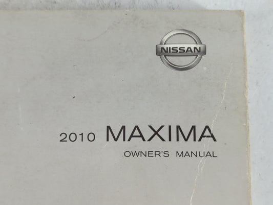 2010 Nissan Maxima Owners Manual Book Guide P/N:OM0E-0A35U0 OEM Used Auto Parts