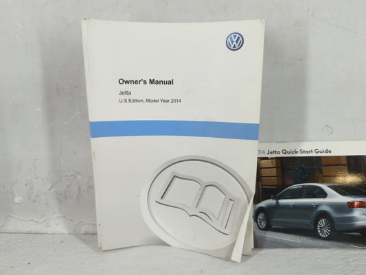 2014 Volkswagen Jetta Owners Manual Book Guide P/N:1415U1JT621 OEM Used Auto Parts