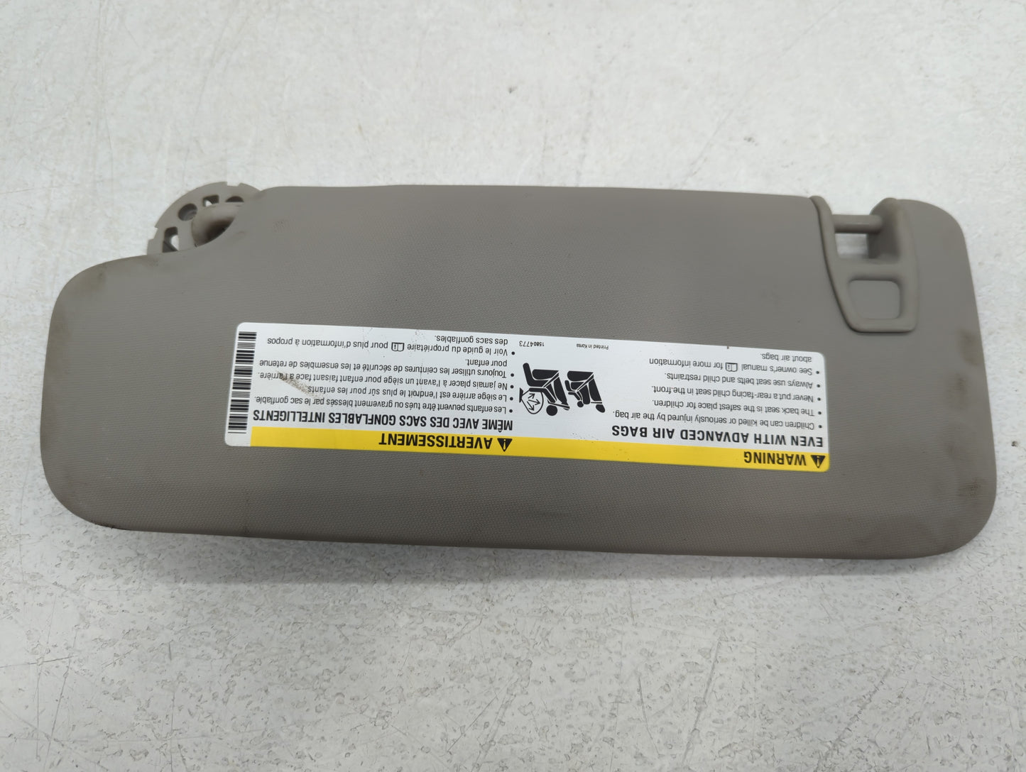 2011-2016 Chevrolet Cruze Sun Visor Shade Replacement Passenger Right Mirror Fits Fits 2011 2012 2013 2014 2015 2016 OEM Used Auto Parts - Oemusedautoparts1.com