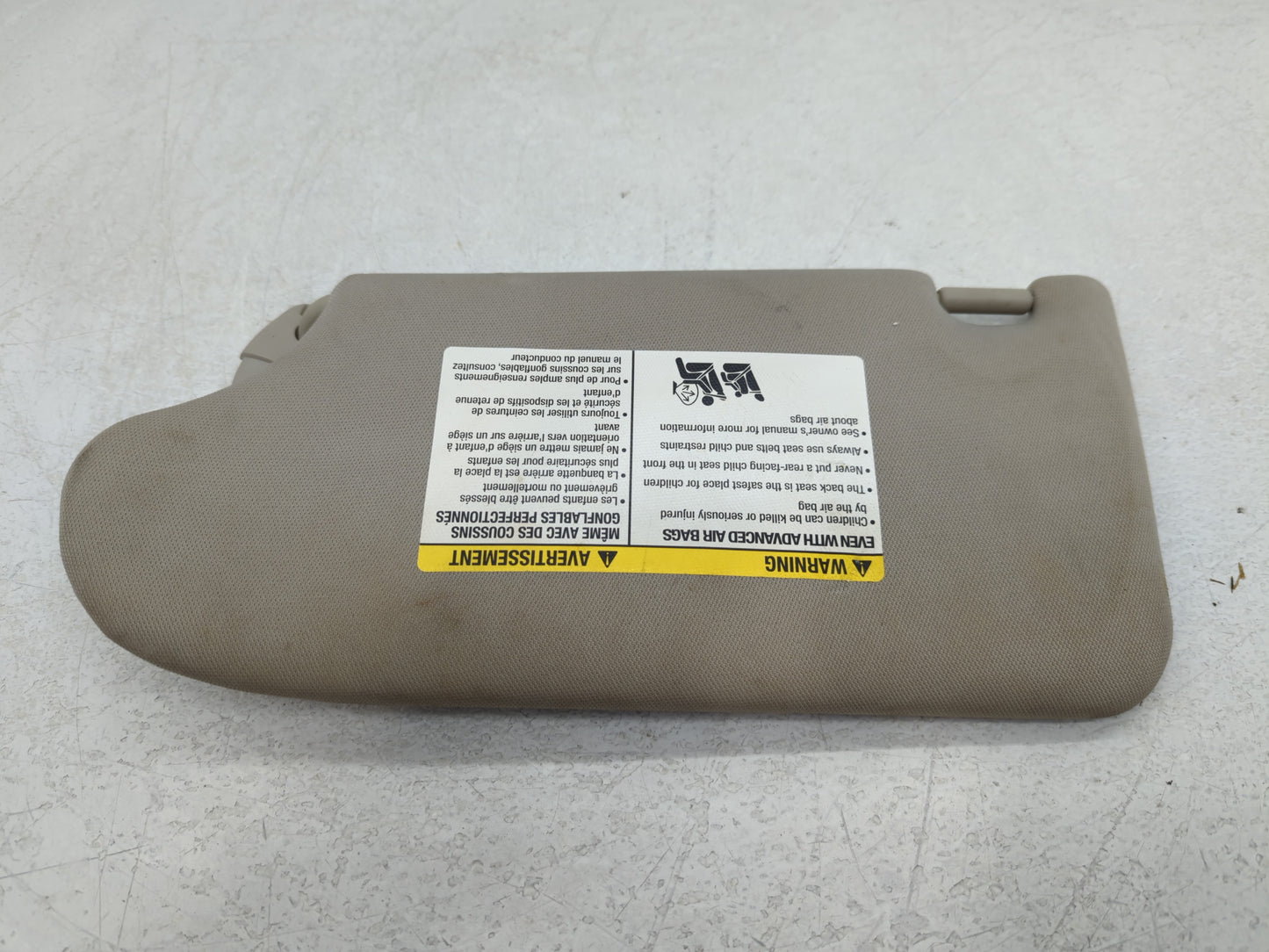 2013-2018 Nissan Altima Sun Visor Shade Replacement Passenger Right Mirror Fits Fits 2013 2014 2015 2016 2017 2018 OEM Used Auto Parts - Oemusedautoparts1.com