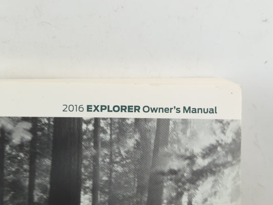 2016 Ford Explorer Owners Manual Book Guide P/N:GL2J 19A321 AB OEM Used Auto Parts