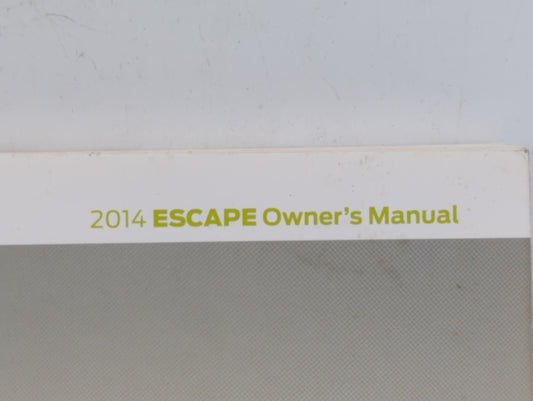 2013 Ford Escape Owners Manual Book Guide P/N:EJ5J 19A321 AB OEM Used Auto Parts