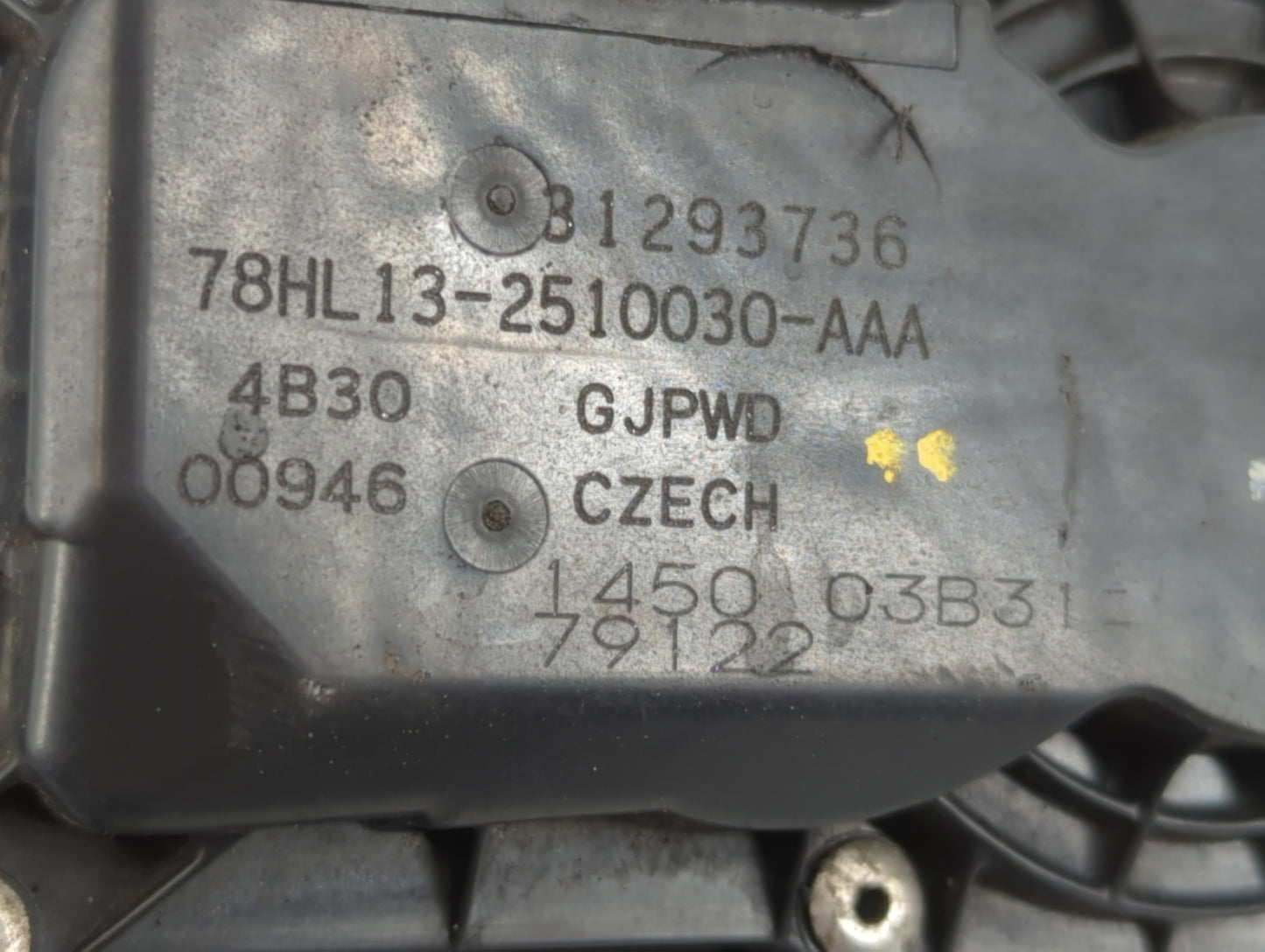 2015-2021 Volvo Xc60 Throttle Body P/N:78HL13-2510030-AAA Fits Fits 2015 2016 2017 2018 2019 2020 2021 OEM Used Auto Parts - Oemusedautoparts1.com