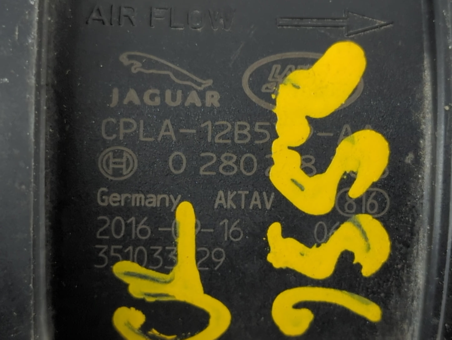 2017-2020 Jaguar F-pace Mass Air Flow Meter Maf - Oemusedautoparts1.com