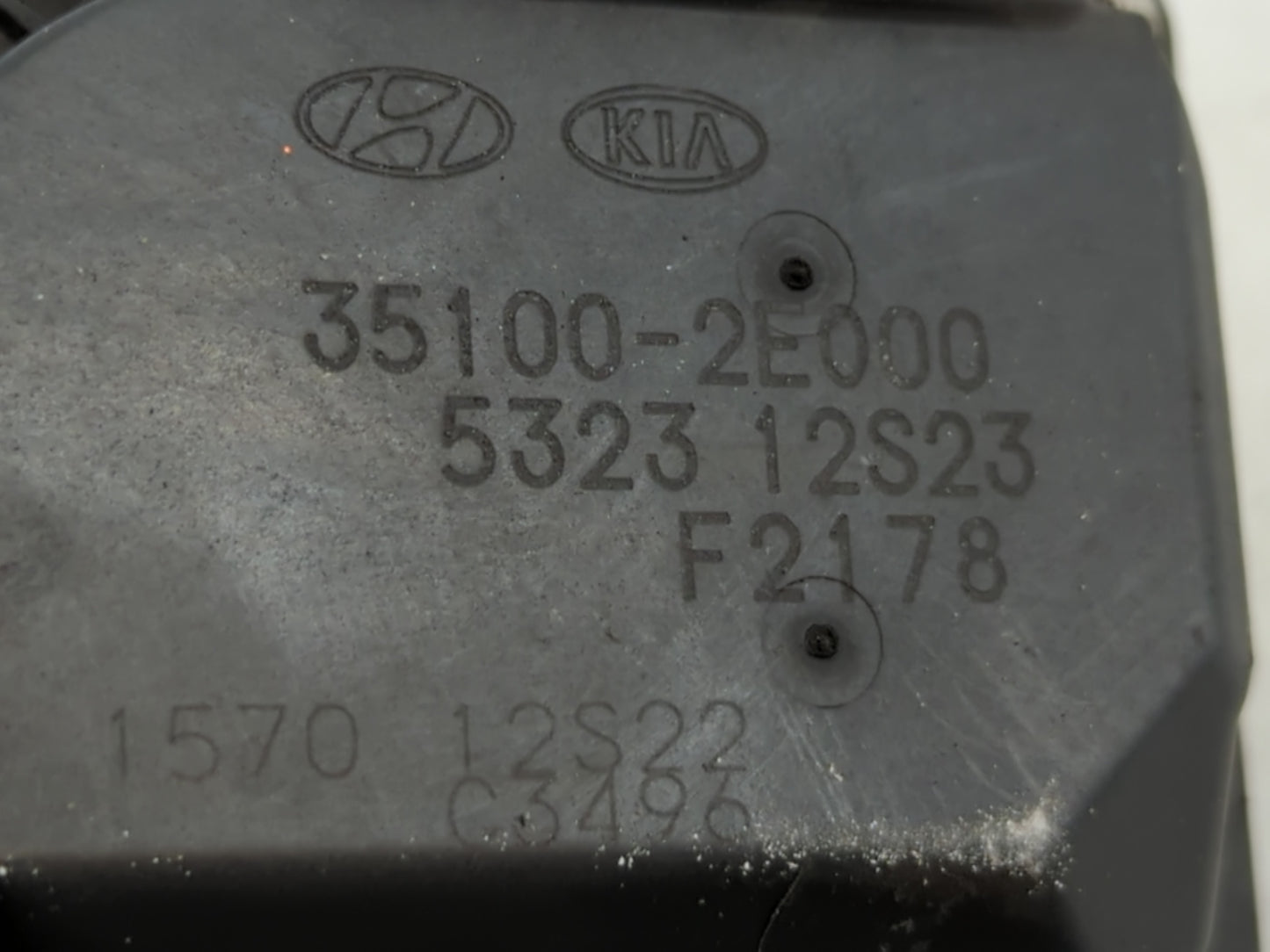 2011-2020 Hyundai Elantra Throttle Body P/N:35100-2E000 Fits Fits 2011 2012 2013 2014 2015 2016 2017 2018 2019 2020 2021 OEM Used Auto Parts - Oemusedautoparts1.com