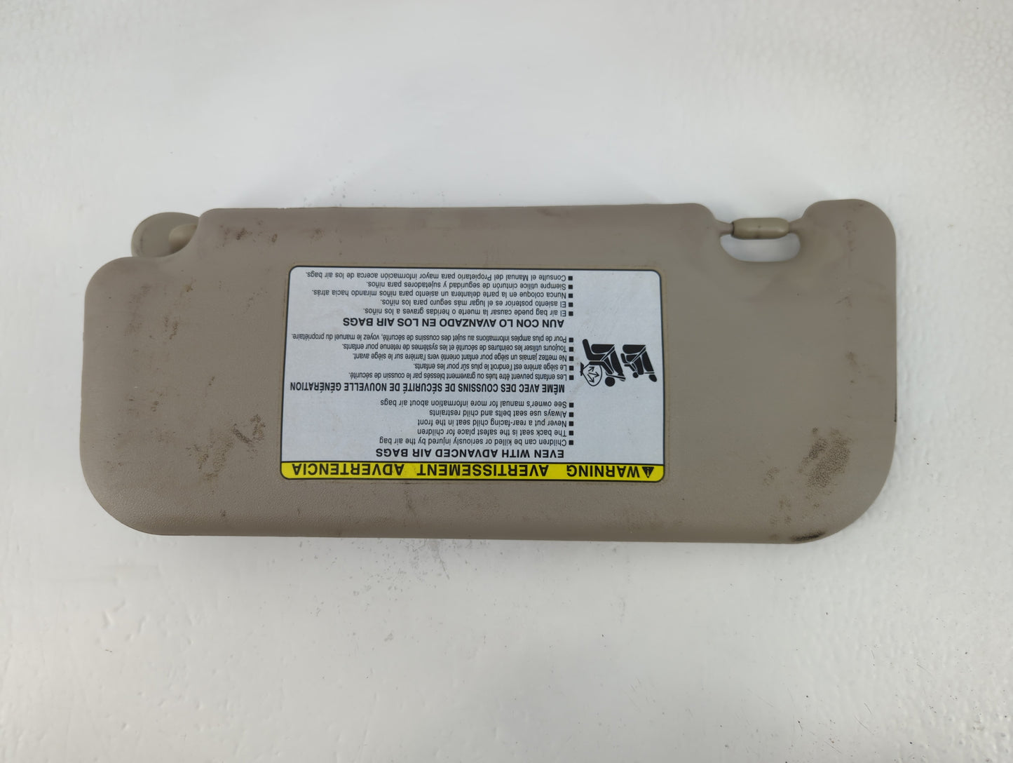 2009-2013 Toyota Corolla Sun Visor Shade Replacement Passenger Right Mirror Fits Fits 2009 2010 2011 2012 2013 OEM Used Auto Parts - Oemusedautoparts1.com