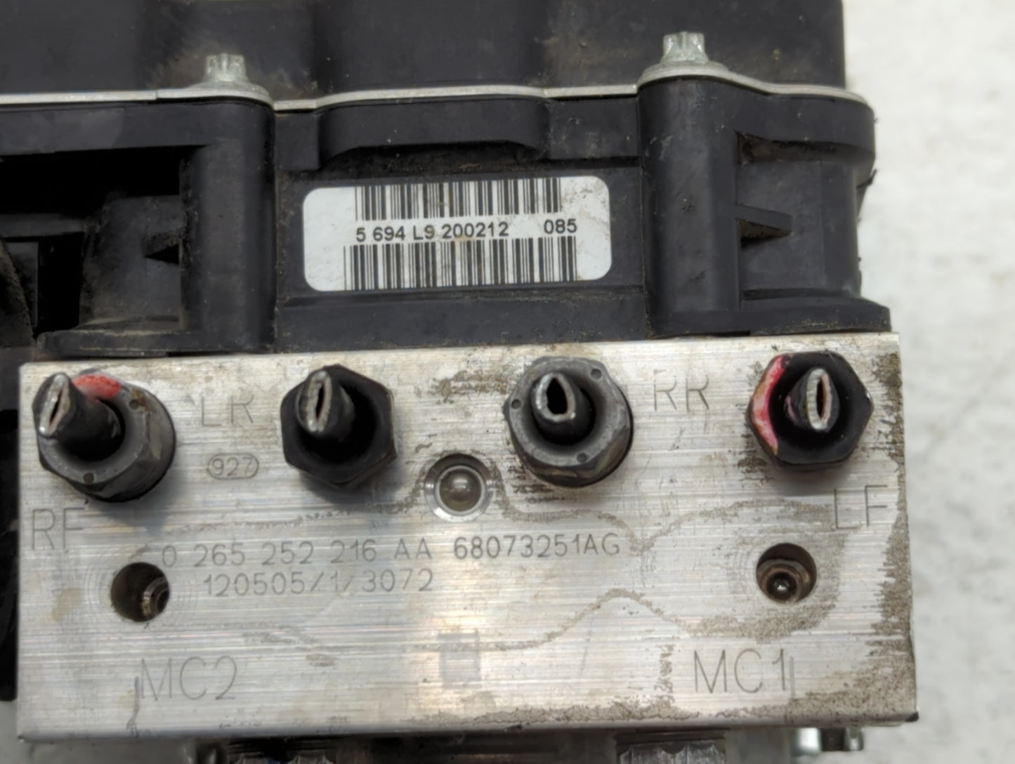 2012-2017 Fiat 500 ABS Pump Control Module Replacement P/N:68073251AG 0 265 252 216 AA Fits Fits 2012 2013 2014 2015 2016 2017 OEM Used Auto Parts - Oemusedautoparts1.com