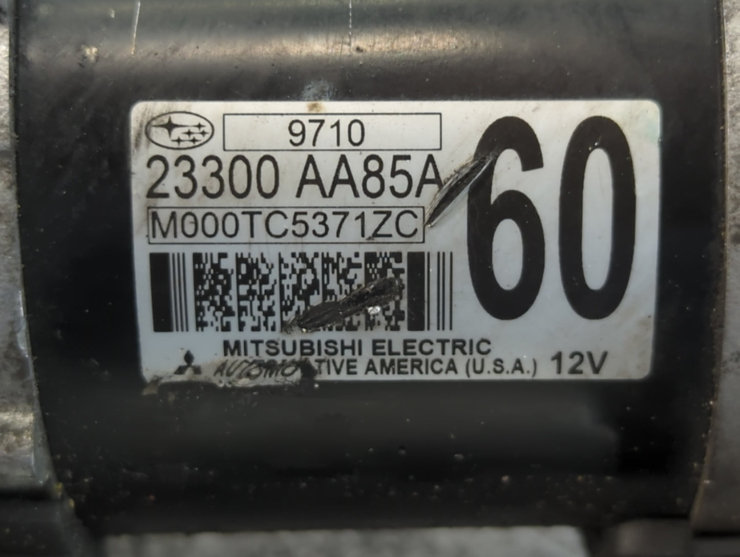 2017-2022 Subaru Impreza Car Starter Motor Solenoid OEM P/N:M000TC5371ZC 23300 AA85A Fits Fits 2017 2018 2019 2020 2021 2022 OEM Used Auto Parts - Oemusedautoparts1.com
