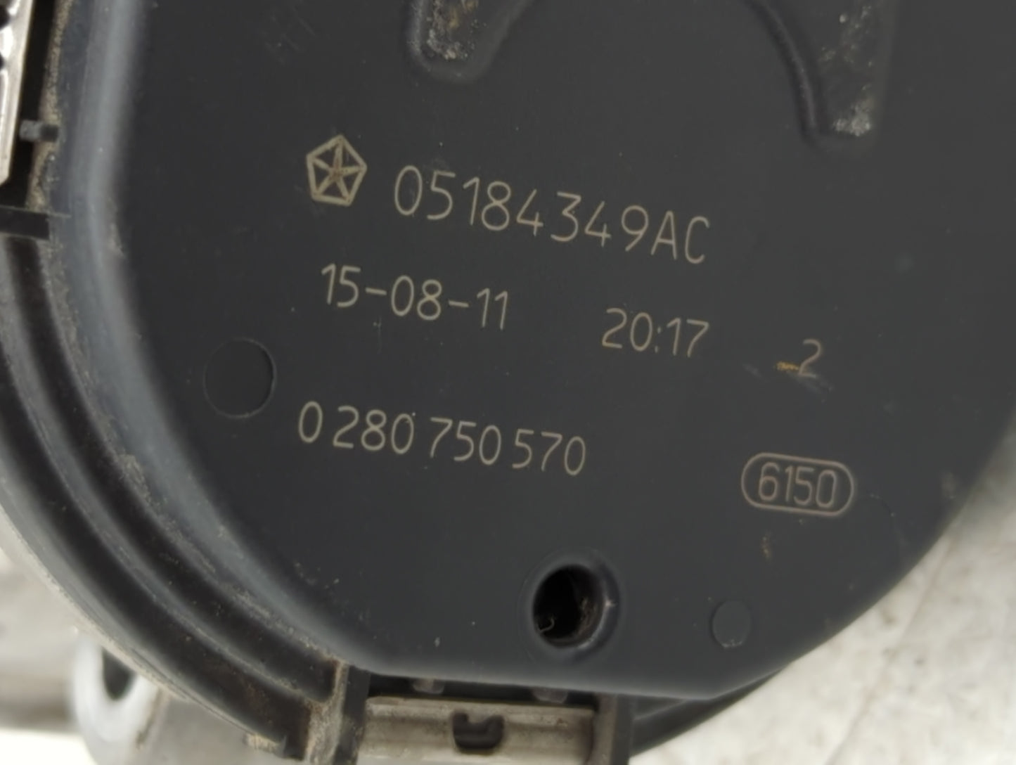 2011-2022 Dodge Challenger Throttle Body P/N:0 280 750 570 05184349AC Fits OEM Used Auto Parts - Oemusedautoparts1.com