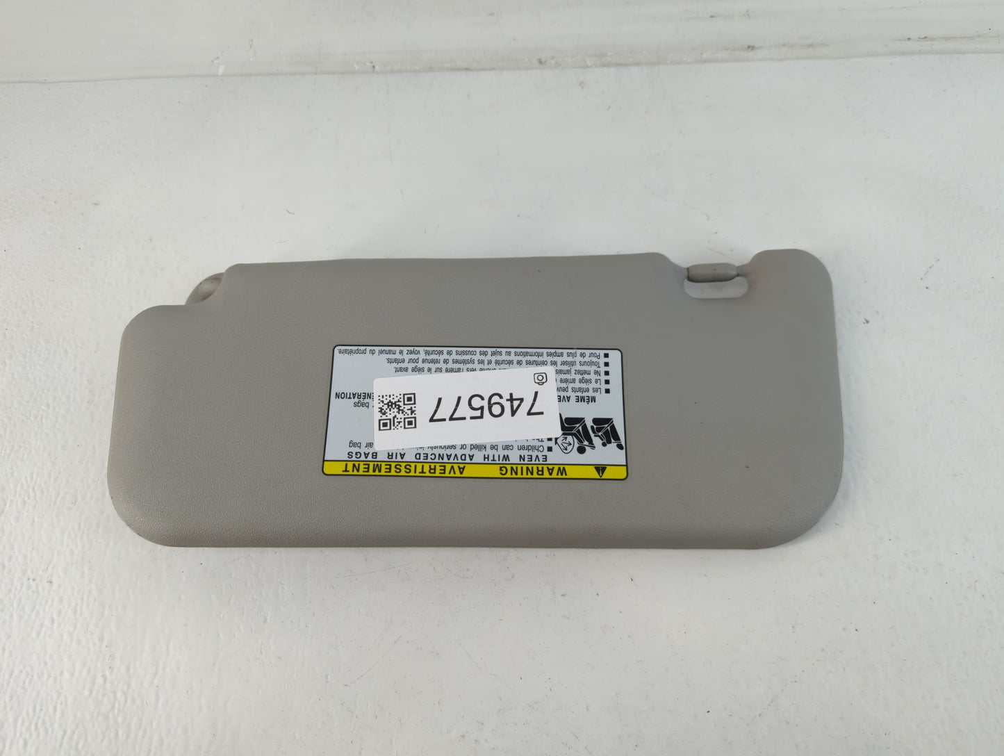 2009-2013 Toyota Corolla Sun Visor Shade Replacement Passenger Right Mirror Fits Fits 2009 2010 2011 2012 2013 OEM Used Auto Parts - Oemusedautoparts1.com