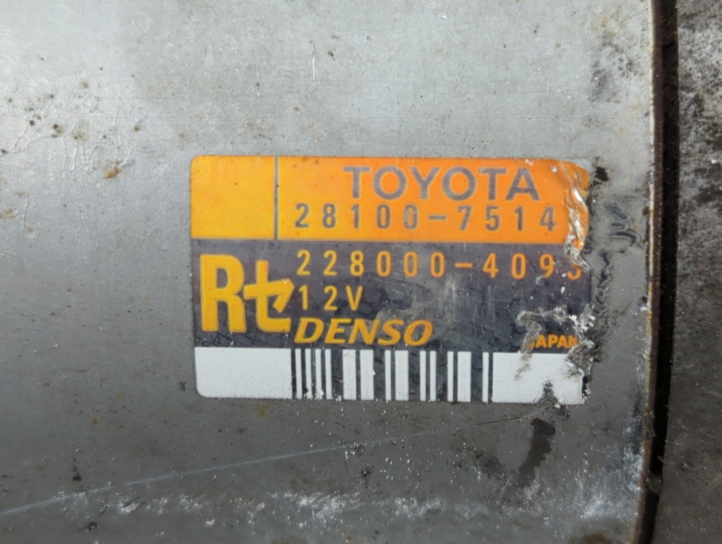 1995-2015 Toyota Tacoma Car Starter Motor Solenoid OEM P/N:28100-7514 Fits OEM Used Auto Parts - Oemusedautoparts1.com