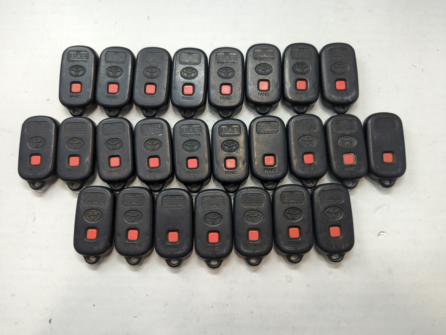 Lot of 25 Toyota Keyless Entry Remote Fob GQ43VT14T - Oemusedautoparts1.com