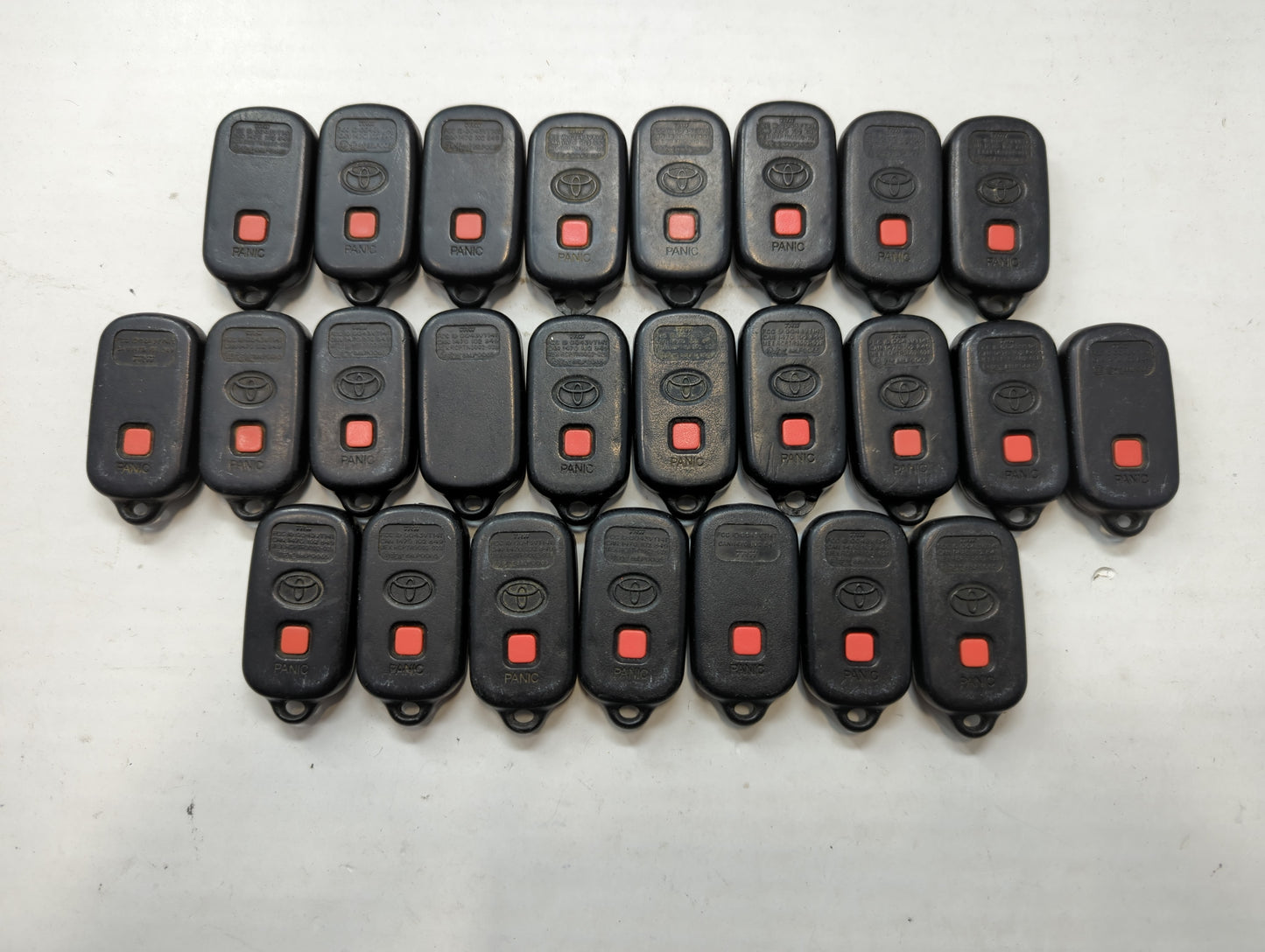 Lot of 25 Toyota Keyless Entry Remote Fob GQ43VT14T - Oemusedautoparts1.com