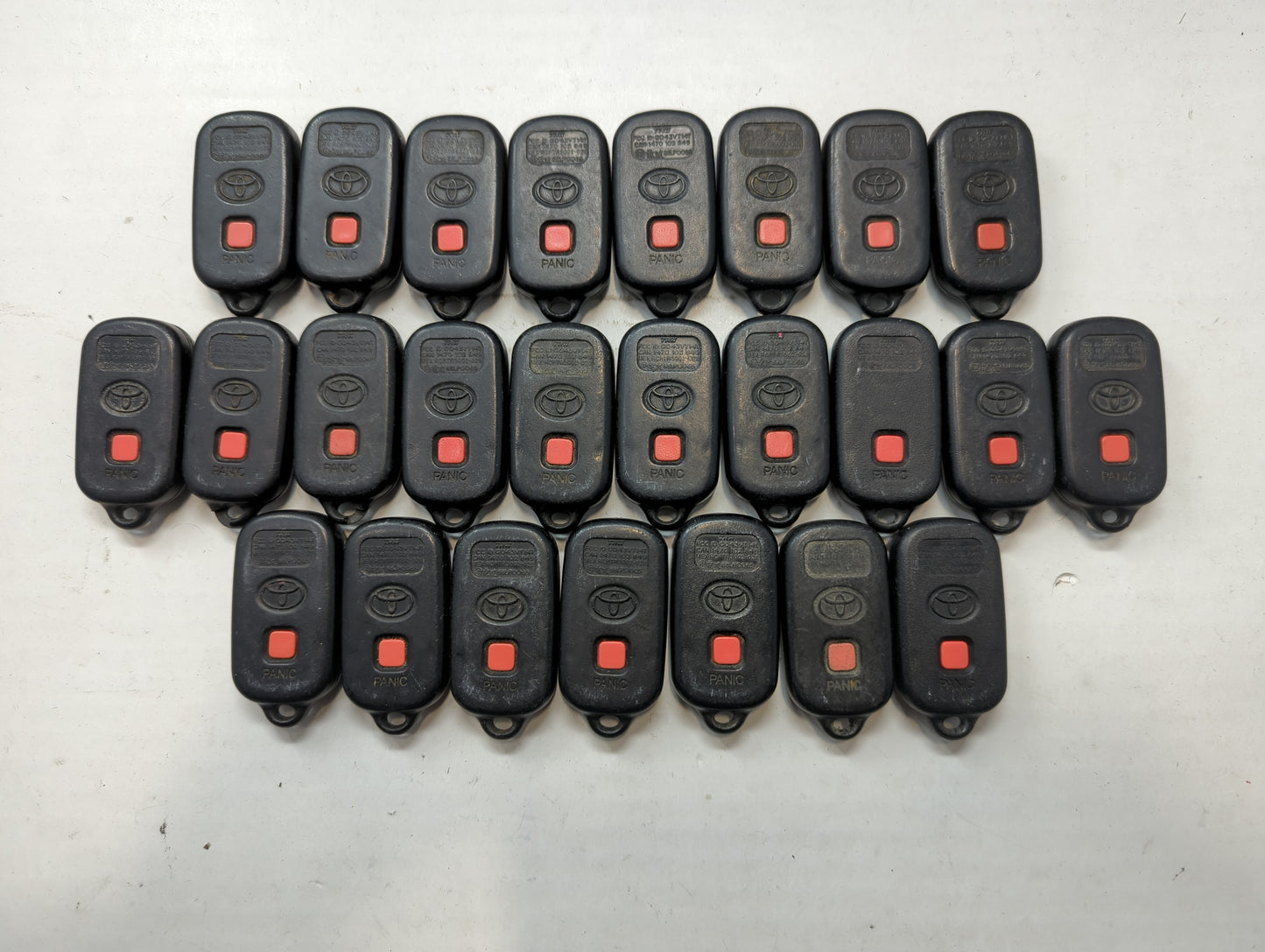 Lot of 25 Toyota Keyless Entry Remote Fob GQ43VT14T - Oemusedautoparts1.com