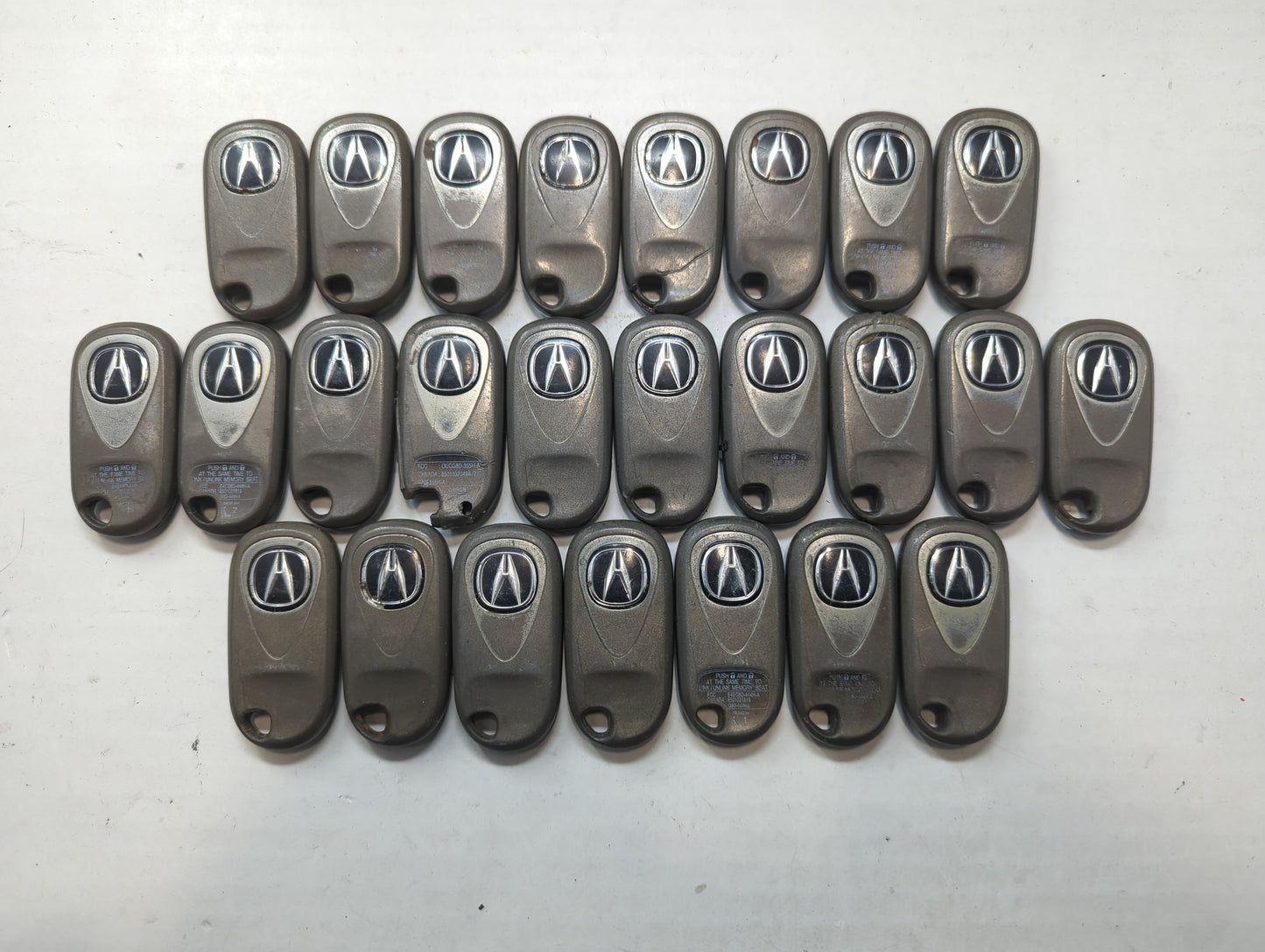 Lot of 25 Acura Keyless Entry Remote Fob MIXED FCC IDS MIXED PART NUMBERS - Oemusedautoparts1.com