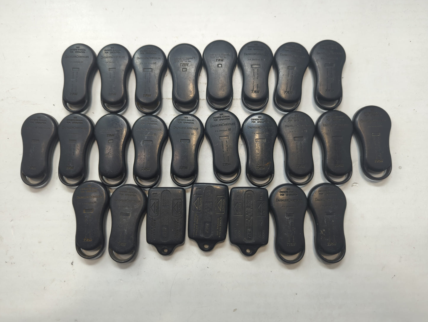 Lot of 25 Dodge Keyless Entry Remote Fob MIXED FCC IDS MIXED PART NUMBERS - Oemusedautoparts1.com