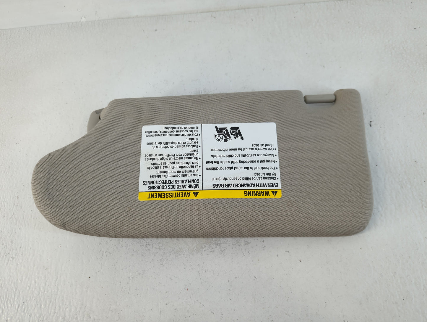 2013-2018 Nissan Altima Sun Visor Shade Replacement Passenger Right Mirror Fits Fits 2013 2014 2015 2016 2017 2018 OEM Used Auto Parts - Oemusedautoparts1.com