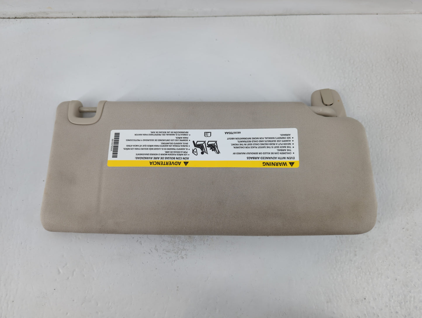 2015 Chrysler 200 Sun Visor Shade Replacement Driver Left Mirror Fits OEM Used Auto Parts - Oemusedautoparts1.com