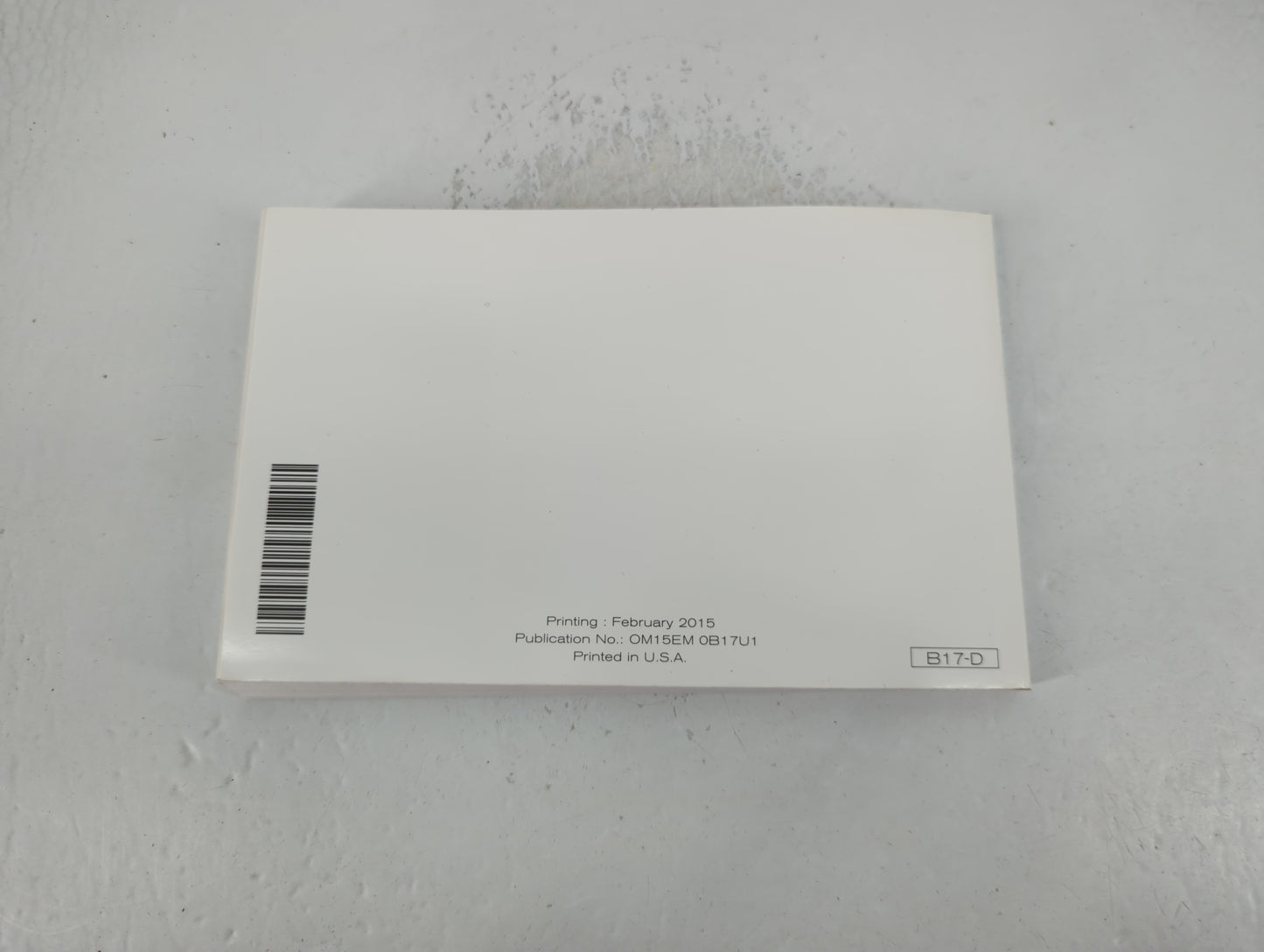 2015 Nissan Sentra Owners Manual Book Guide P/N:OM15EM OB17U1 OEM Used Auto Parts - Oemusedautoparts1.com