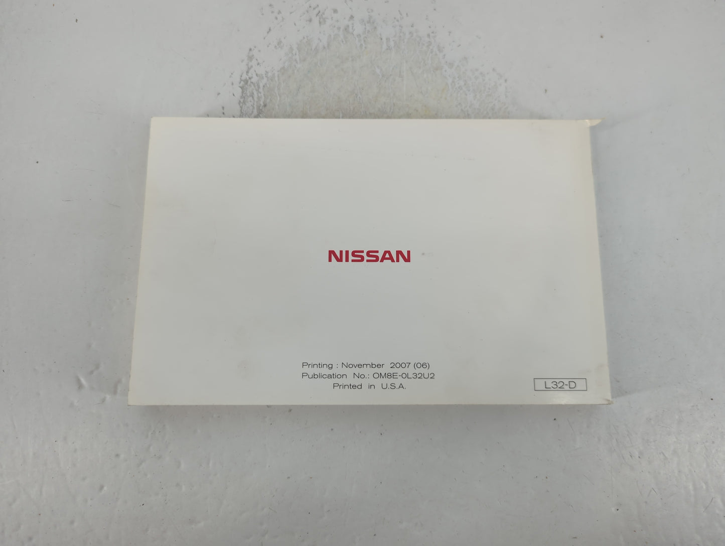 2008 Nissan Altima Owners Manual Book Guide P/N:OM8E-0L32U2 OEM Used Auto Parts - Oemusedautoparts1.com