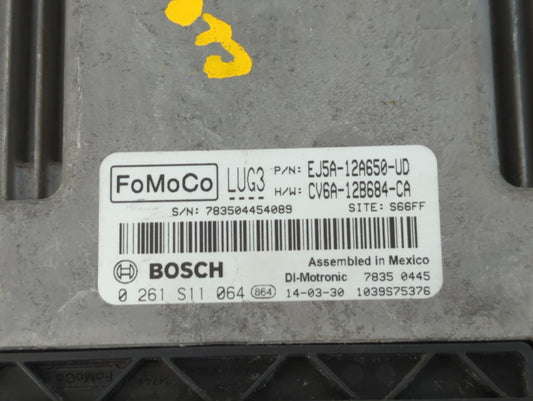 2013-2016 Ford Escape PCM Engine Control Computer ECU ECM PCU OEM P/N:CV6A-12B684-CA EJ5A-12A650-UD Fits Fits 2013 2014 2015 2016 OEM Used Auto Parts