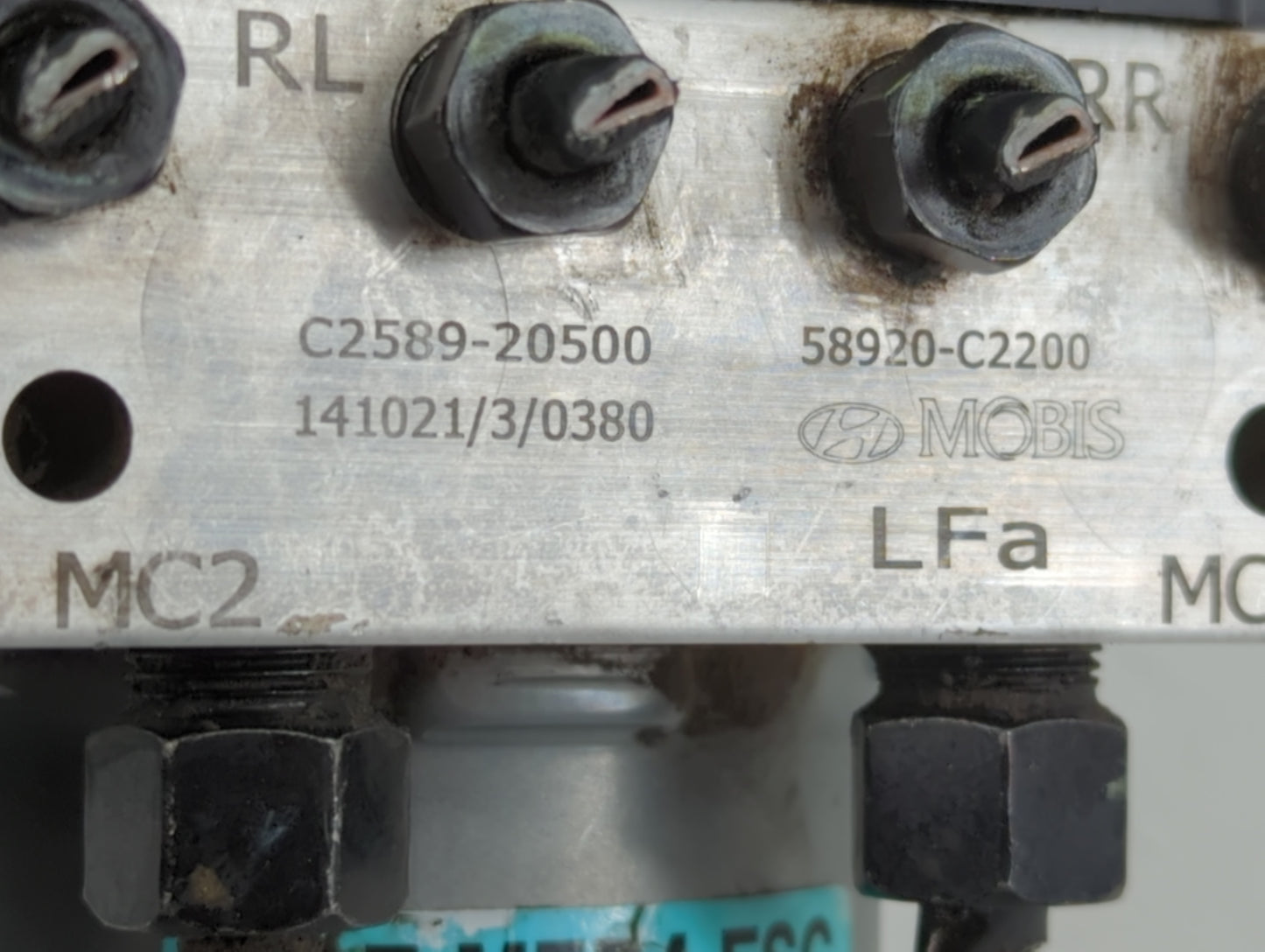 2015-2017 Hyundai Sonata ABS Pump Control Module Replacement P/N:C2589-20500 Fits Fits 2015 2016 2017 OEM Used Auto Parts - Oemusedautoparts1.com