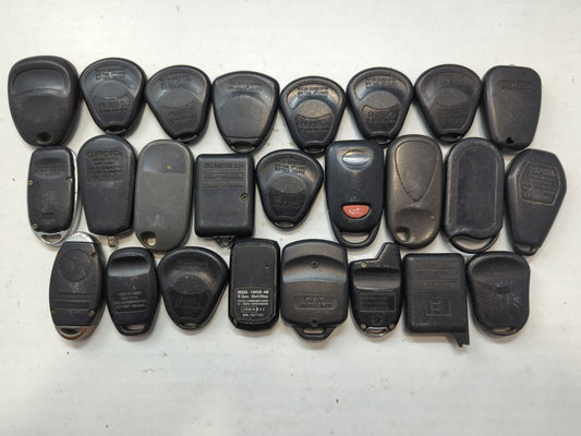 Lot of 25 Aftermarket Keyless Entry Remote Fob MIXED FCC IDS MIXED PART