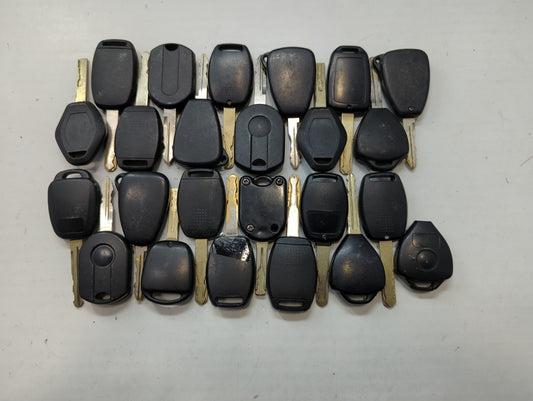 Lot of 24 Aftermarket Keyless Entry Remote Fob MIXED FCC IDS MIXED PART