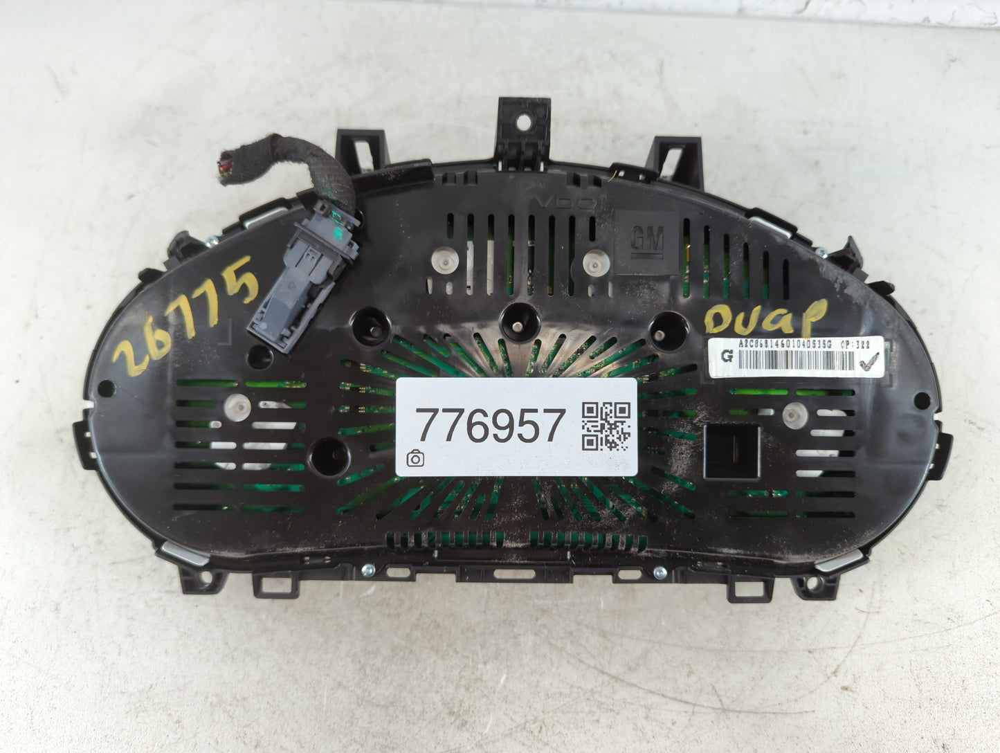 2014 Buick Encore Instrument Cluster Speedometer Gauges P/N:95375161 Fits OEM Used Auto Parts - Oemusedautoparts1.com