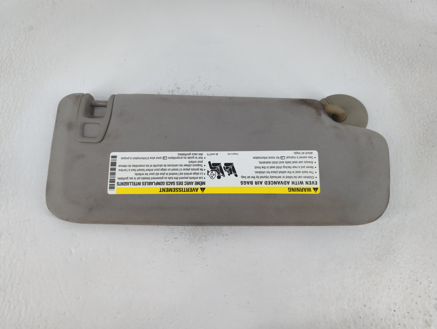 2004-2012 Chevrolet Malibu Sun Visor Shade Replacement Driver Left Mirror Fits Fits 2004 2005 2008 2009 2010 2011 2012 OEM Used Auto Parts - Oemusedautoparts1.com