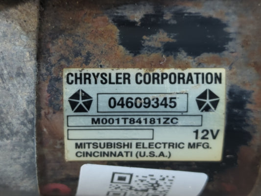 1999-2004 Chrysler 300m Car Starter Motor Solenoid OEM P/N:04609345 M001T84181ZC Fits Fits 1998 1999 2000 2001 2002 2003 2004 OEM Used Auto Parts