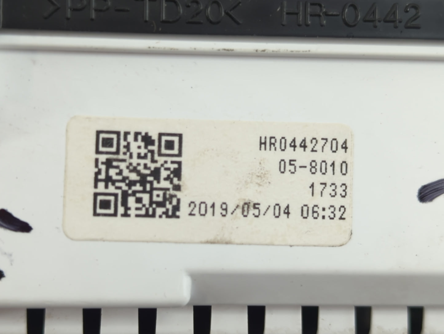 2017-2019 Honda Civic Instrument Cluster Speedometer Gauges P/N:HR0442705 Fits Fits 2017 2018 2019 OEM Used Auto Parts - Oemusedautoparts1.com