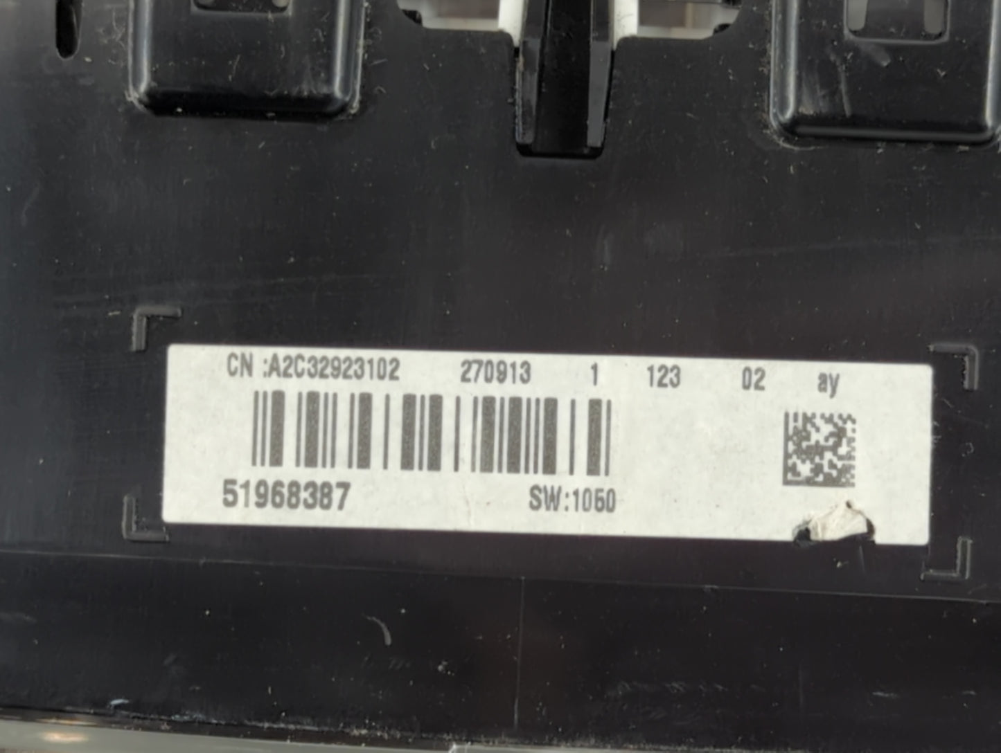 2014 Fiat 500 Instrument Cluster Speedometer Gauges P/N:A2C32923102 Fits OEM Used Auto Parts - Oemusedautoparts1.com