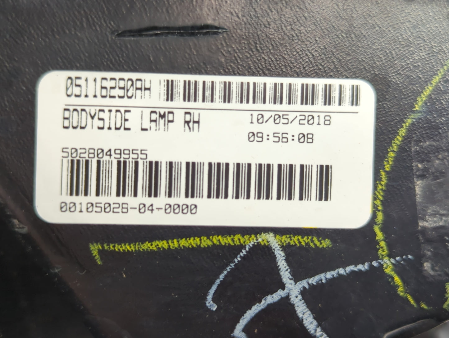 2010-2020 Dodge Journey Tail Light Assembly Passenger Right OEM P/N:05116290AH Fits OEM Used Auto Parts - Oemusedautoparts1.com